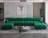 Bellini Velvet Modular Sofa & Chaise