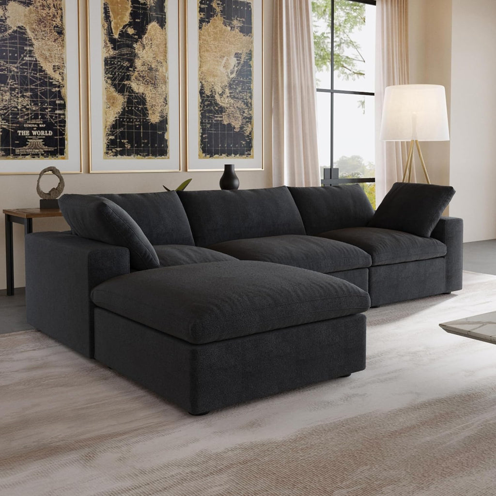 Cloud Modular Section Sofa-3 Seats With One Ottoman