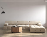 TVF Velvet Reversible Modular Sofa & Chaise