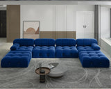Bellini Velvet Modular Sofa & Chaise