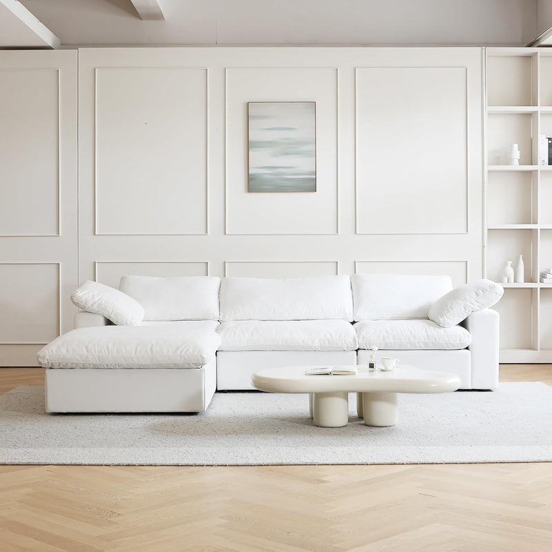 Magic Home Cloud Modular Section Sofa-3 Seats With One Ottoman