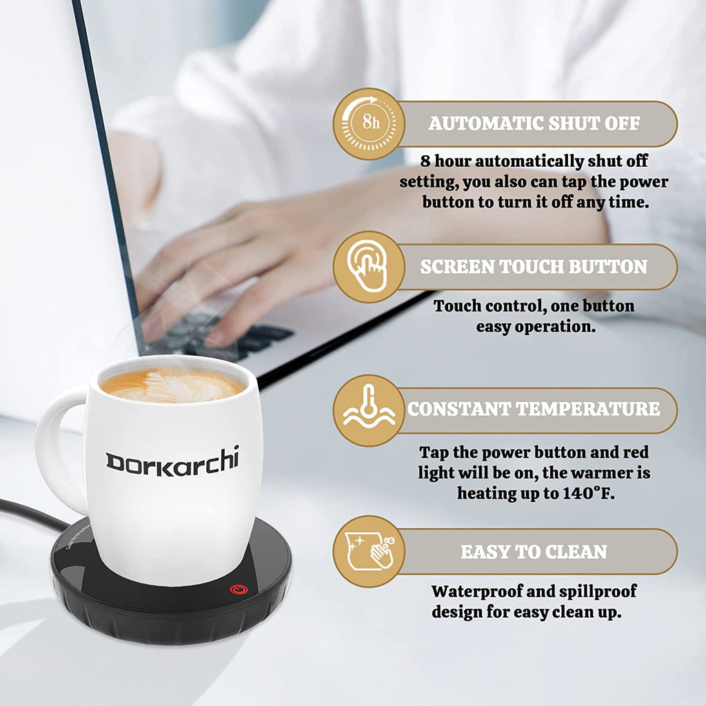 Smart Coffee Mug Warmer with Auto Shut Off for Home Office Desk Use (B –  thevaluefinds