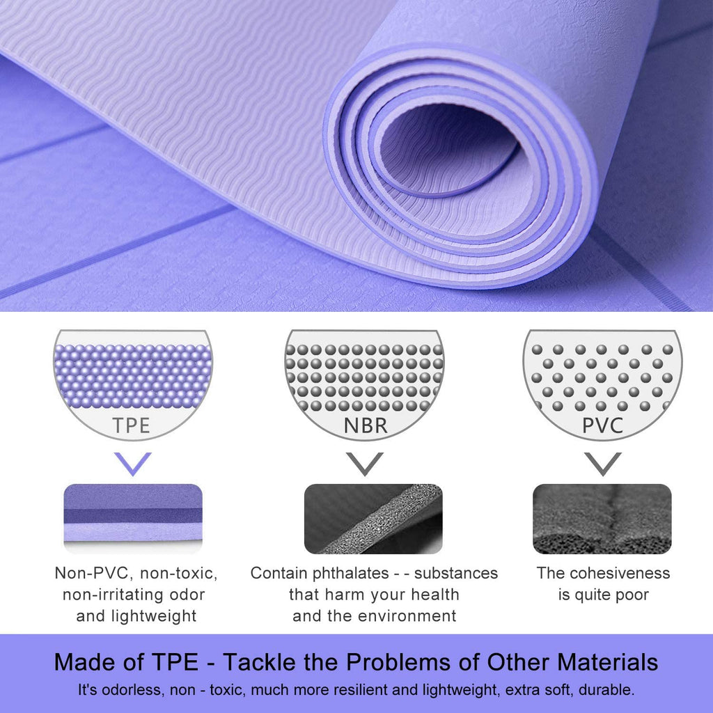 Super Elastic Anti-Tear Mesh Sandwich Yoga Mat TPE Material Perform  Excellent in Anti-Slip - China Yoga Mat and Super Elastic Yoga Mat price