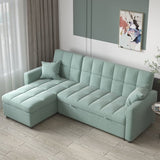 81.9'' Reversible Multifunctional Fabric Sofa Sleeper