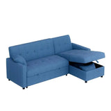 81.9'' Reversible Multifunctional Fabric Sofa Sleeper